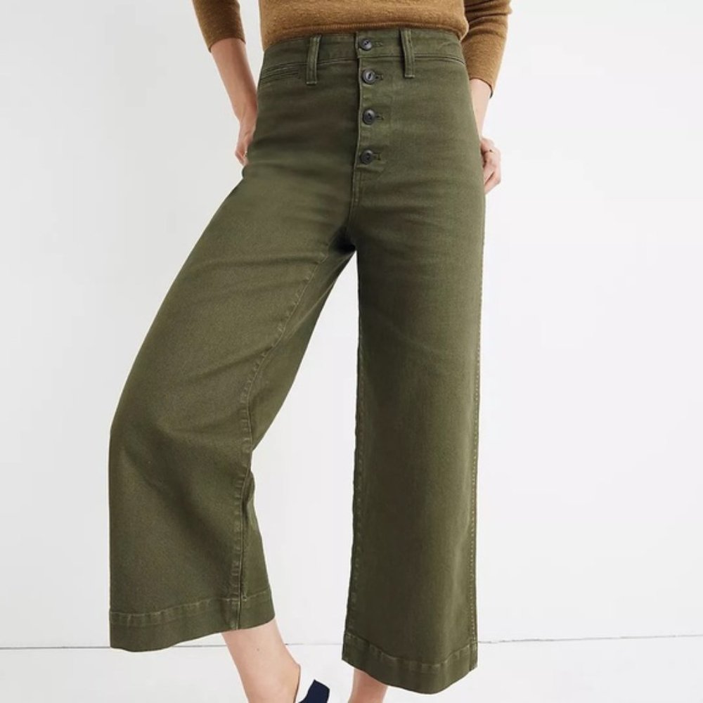 Madewell Emmett Wide Leg Crop Pants